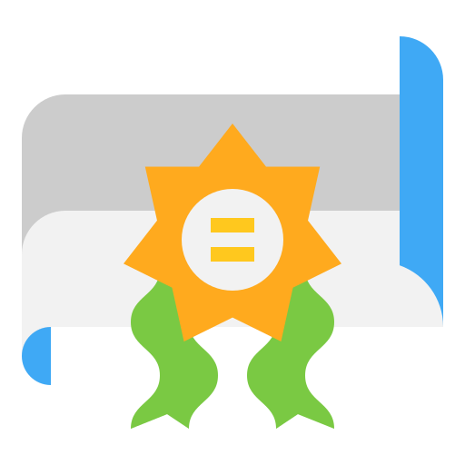 certificado icono gratis