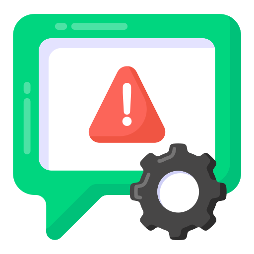 Error message free icon