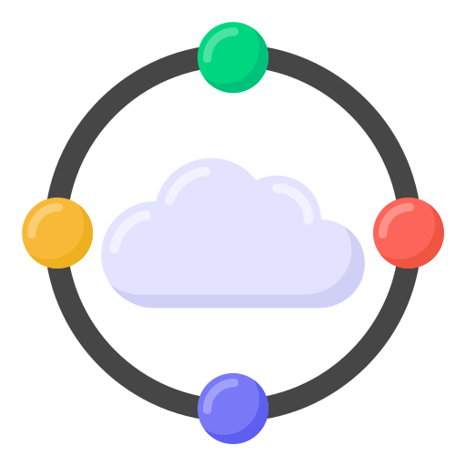 computación en la nube icono gratis