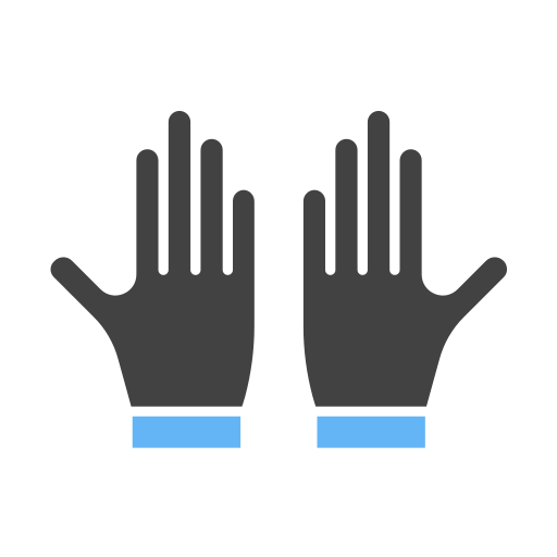 Rubber gloves Generic Blue icon