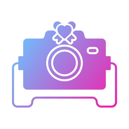 fotografía de boda icono gratis