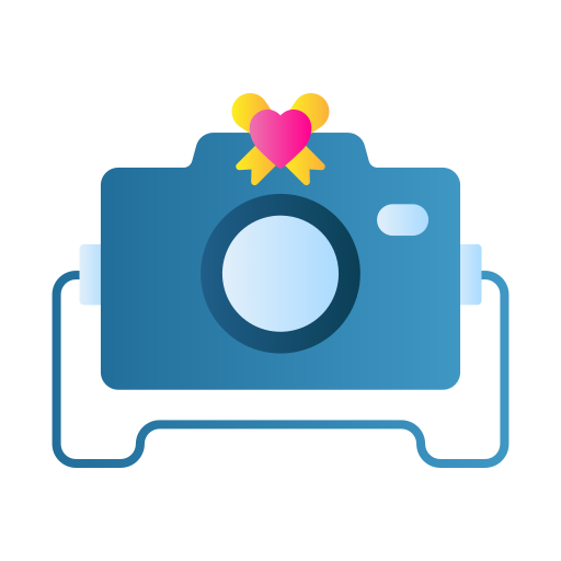 fotografía de boda icono gratis