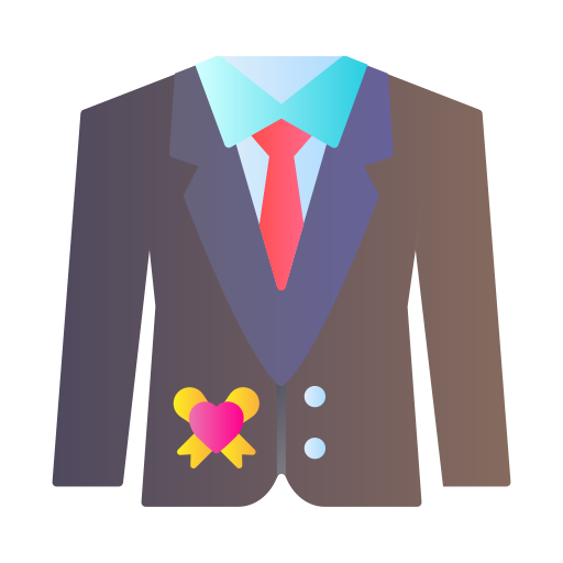 traje de boda icono gratis