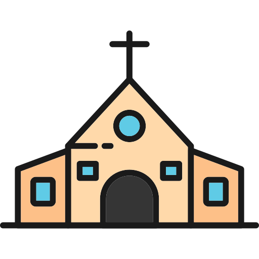 Church Generic Outline Color icon