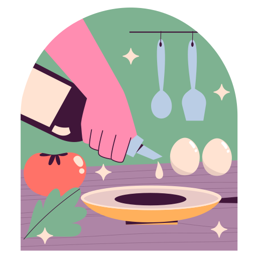 Cooking free sticker
