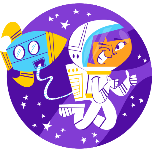 astronauta gratis sticker