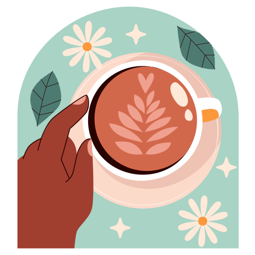 café gratis sticker