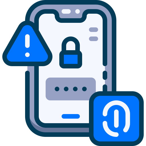 Finger print Generic Blue icon