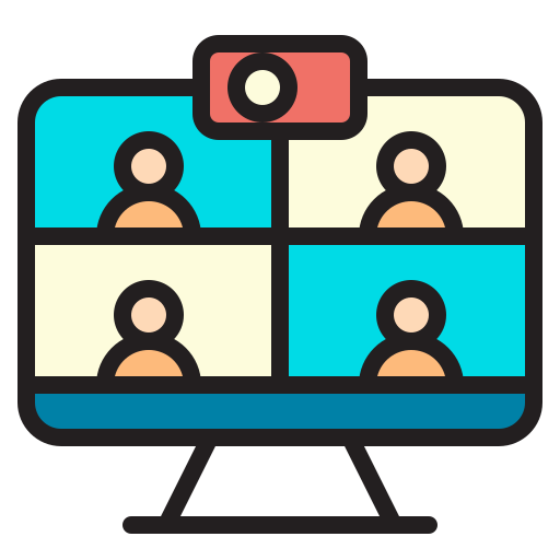 Online conference Generic Outline Color icon