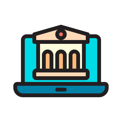 acesso a operações bancárias via internet grátis ícone acesso a operações bancárias via internet grátis ícone