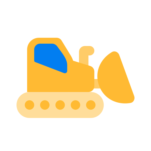 Bulldozer free icon Bulldozer free icon