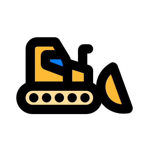 Bulldozer - Free Transport Icons