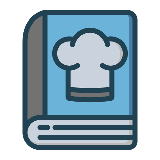 libro de recetas icono gratis