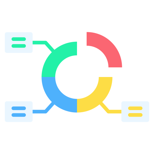 gráfico circular icono gratis