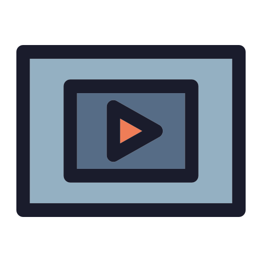 reproductor de video icono gratis