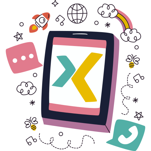 xing gratis sticker