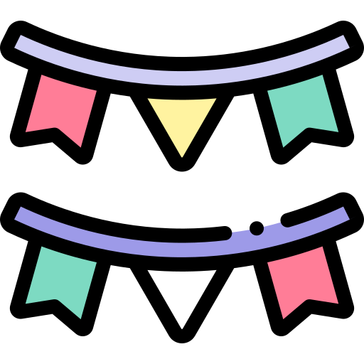 Bunting free icon Bunting free icon