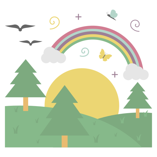 Rainbow free sticker
