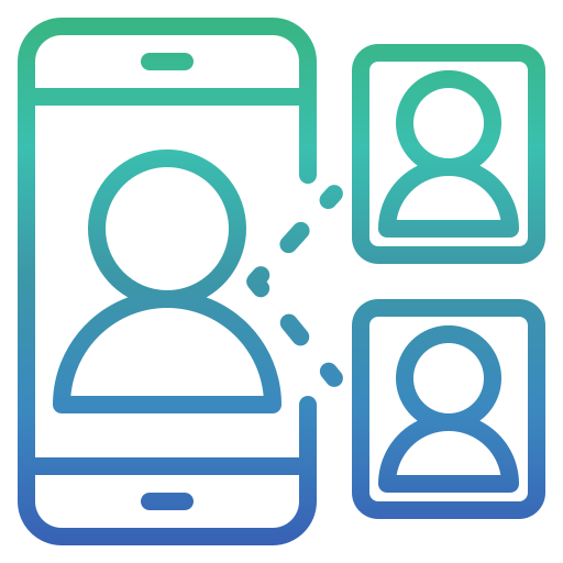 comunicación en línea icono gratis