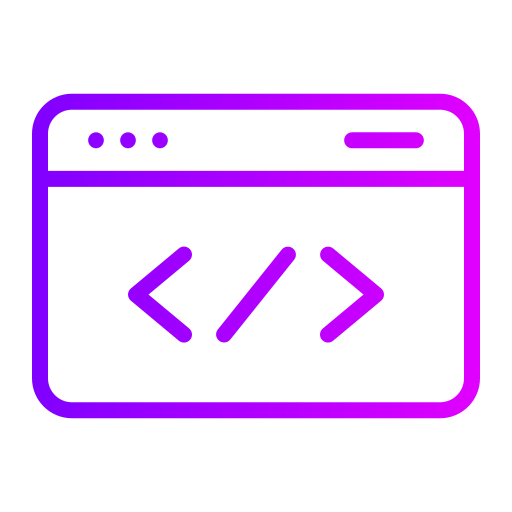 Web coding Generic Gradient icon