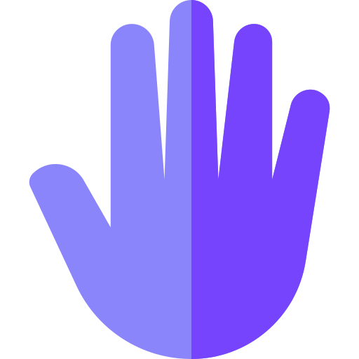 Hand Basic Rounded Flat icon