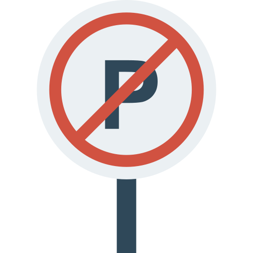 proibido estacionar grátis ícone proibido estacionar grátis ícone
