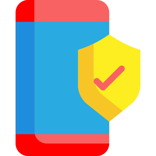 seguridad móvil icono gratis
