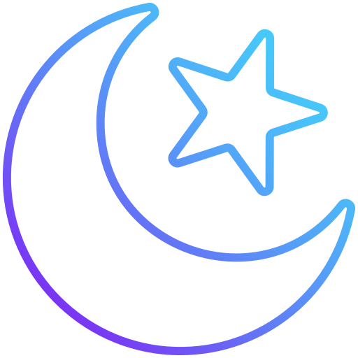 luna creciente icono gratis