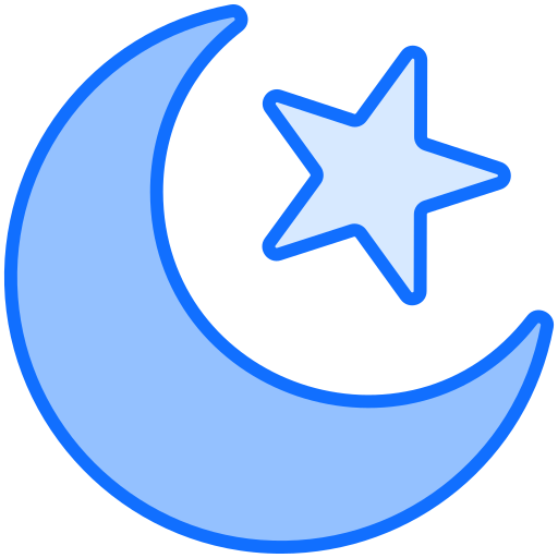 luna creciente icono gratis