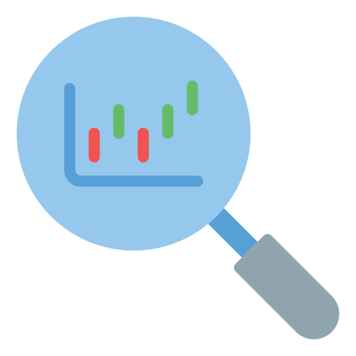 investigación de mercado icono gratis