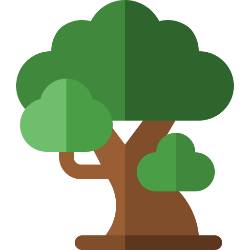 Bonsai Basic Rounded Flat icon