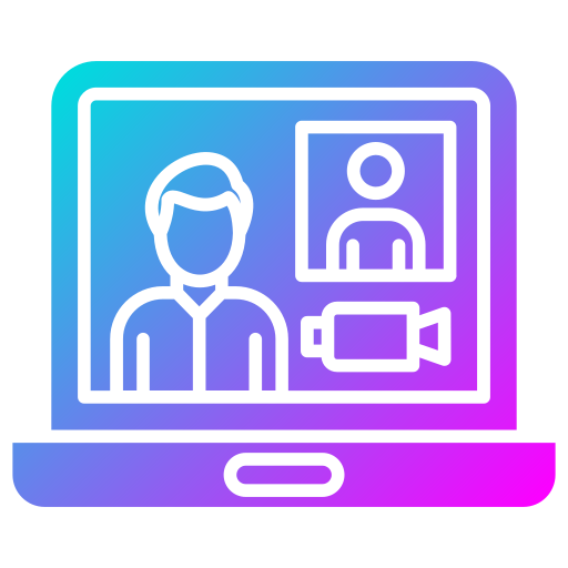 video conferencia icono gratis