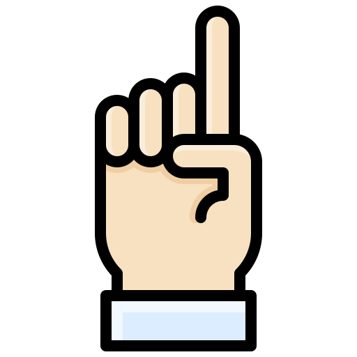 Finger up - Free hands and gestures icons
