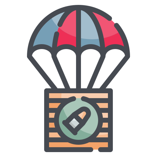 Parachute Wanicon Lineal Color icon