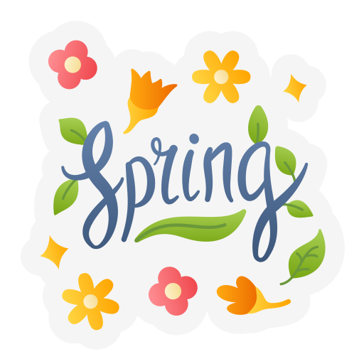 Springtime free sticker Springtime free sticker