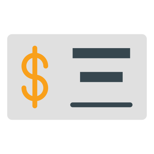 Bank check Generic Flat icon