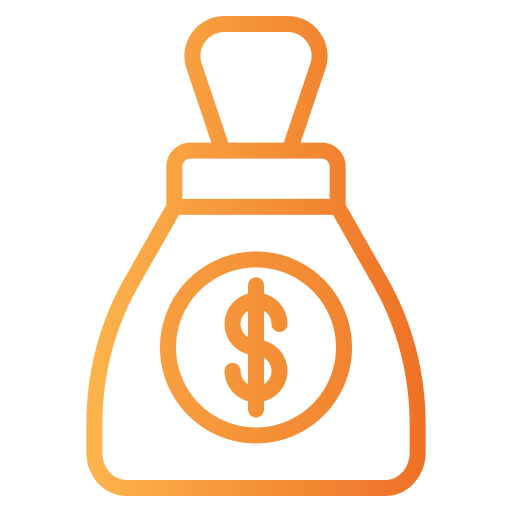 bolsa de dinero icono gratis