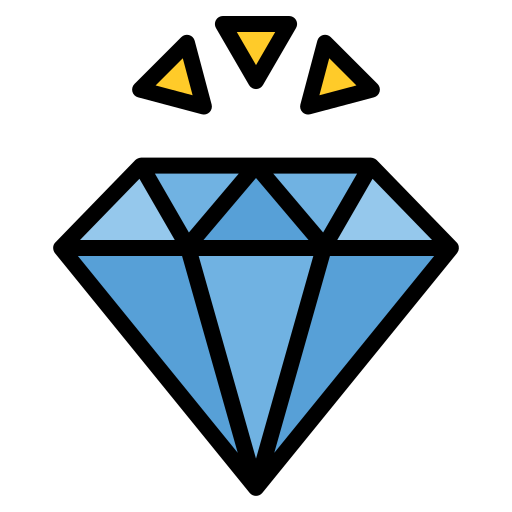 Diamond Generic Outline Color icon