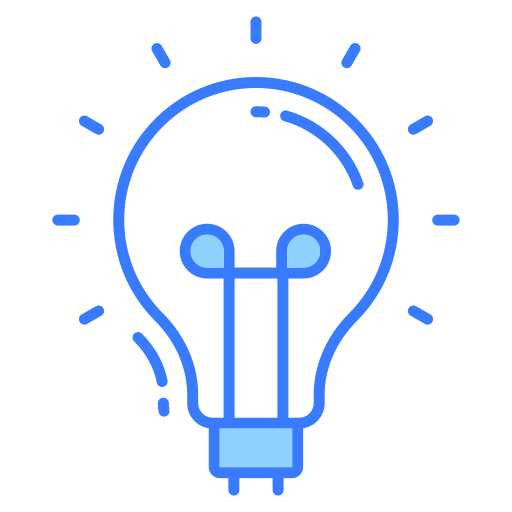 Light bulb Generic Blue icon