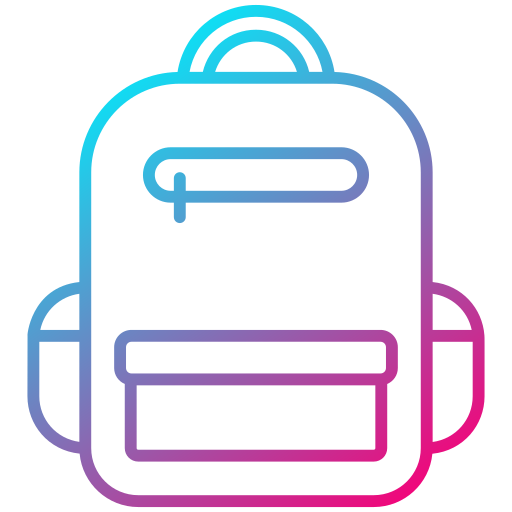 bolsa para la escuela icono gratis