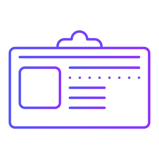 tarjeta de identificación icono gratis
