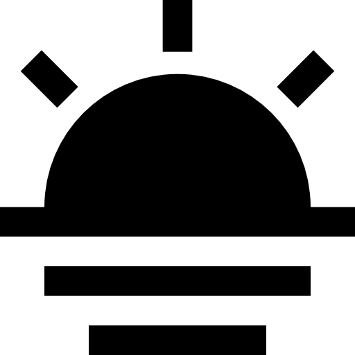 puesta de sol icono gratis