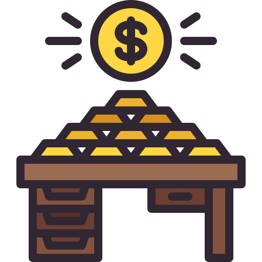 barra de oro icono gratis