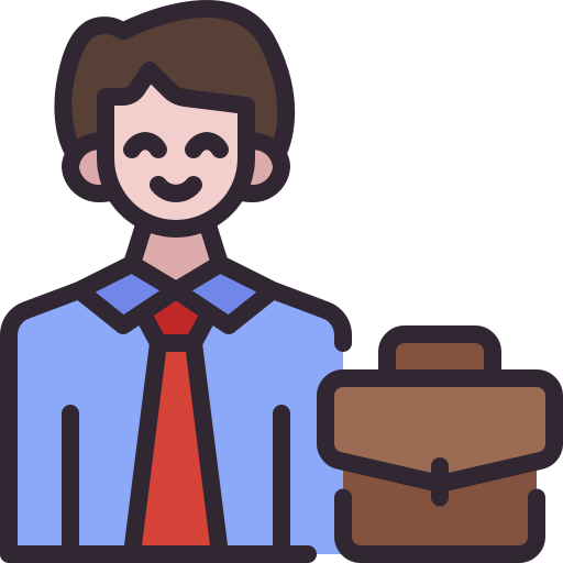 Business man Generic Outline Color icon