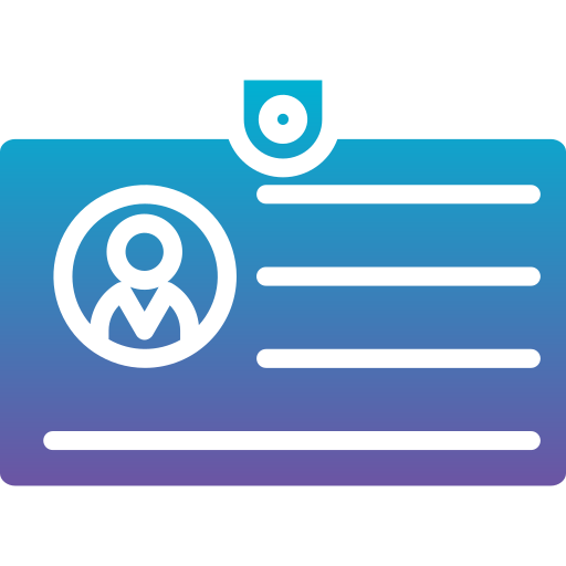 tarjeta de identificación icono gratis