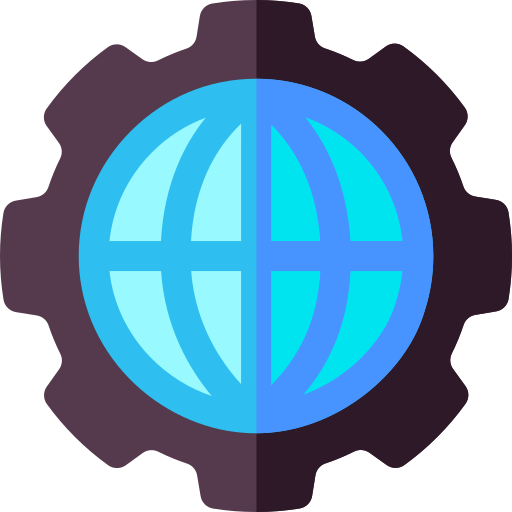 World Basic Rounded Flat icon