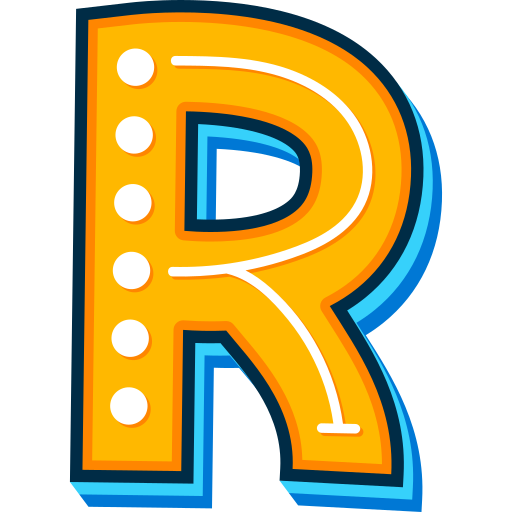 Letter r Stickers - Free education Stickers