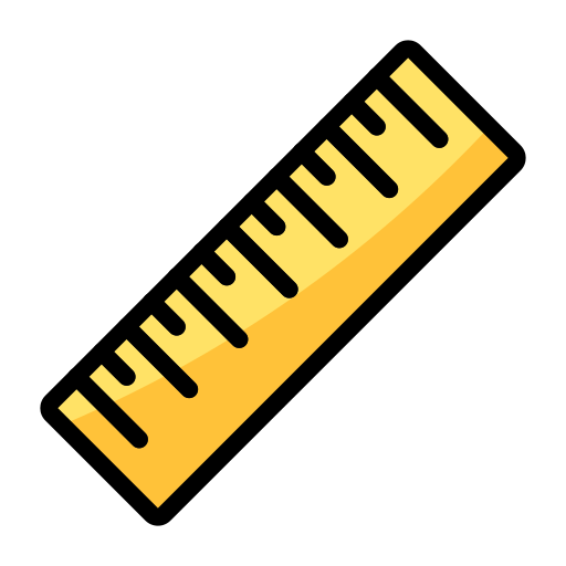 Ruler Generic Outline Color icon