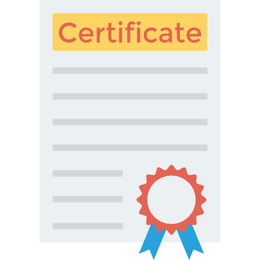 certificado icono gratis