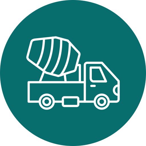 camión de cemento icono gratis